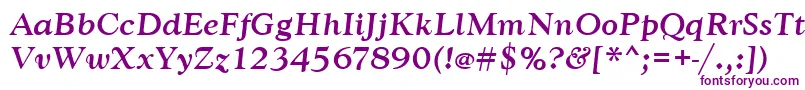fuente GoudytmedItalic – Fuentes Moradas