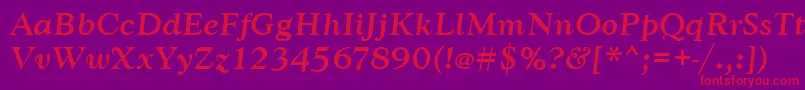 Подробнее о шрифте GoudytmedItalic Шрифт GoudytmedItalic – красные шрифты на фиолетовом фоне