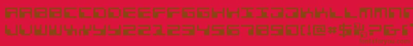 Phaserbanke Font – Brown Fonts on Red Background