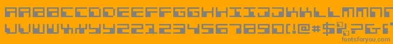 Phaserbanke Font – Gray Fonts on Orange Background