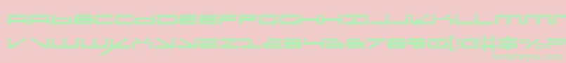 Oramacls Font – Green Fonts on Pink Background