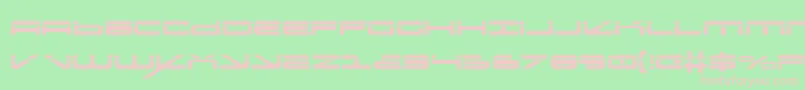 Шрифт Oramacls – розовые шрифты на зелёном фоне
