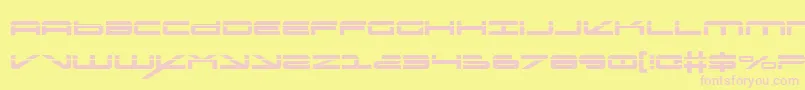 Oramacls Font – Pink Fonts on Yellow Background