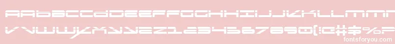 Шрифт Oramacls – белые шрифты на розовом фоне