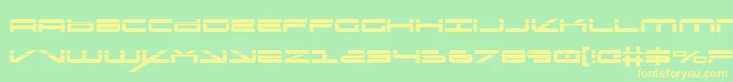 Oramacls Font – Yellow Fonts on Green Background