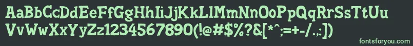 Шрифт SoftCompound – зелёные шрифты на чёрном фоне