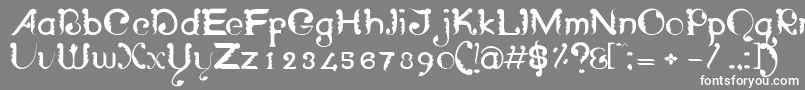 WayangpatranRegular Font – White Fonts on Gray Background