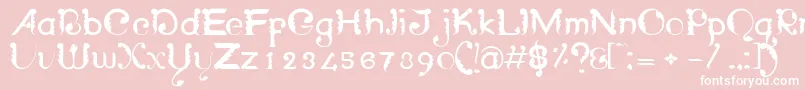 WayangpatranRegular Font – White Fonts on Pink Background