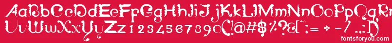 WayangpatranRegular Font – White Fonts on Red Background