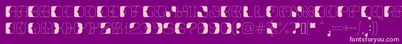 Anitta Font – Pink Fonts on Purple Background