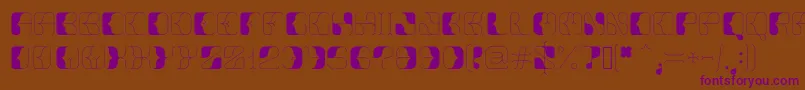 Anitta Font – Purple Fonts on Brown Background