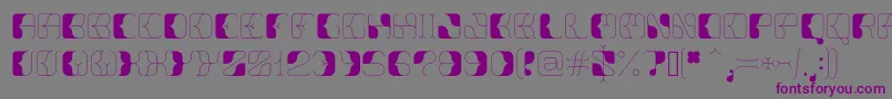 Anitta Font – Purple Fonts on Gray Background