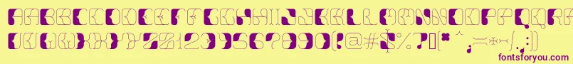 Anitta Font – Purple Fonts on Yellow Background