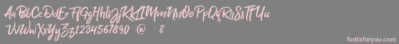 BillyOhio Font – Pink Fonts on Gray Background