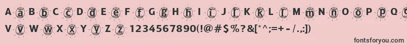 Adfbeasteregg Font – Black Fonts on Pink Background