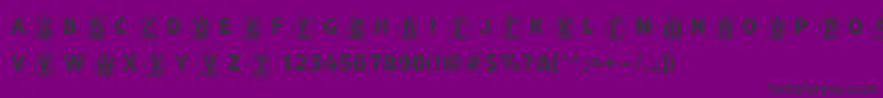 Adfbeasteregg Font – Black Fonts on Purple Background