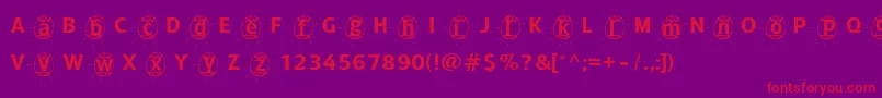 Adfbeasteregg Font – Red Fonts on Purple Background