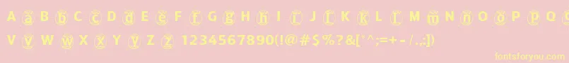 Adfbeasteregg Font – Yellow Fonts on Pink Background