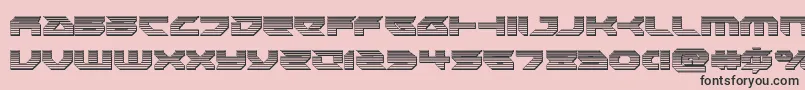 Royalsamuraichrome Font – Black Fonts on Pink Background