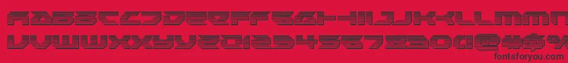 Royalsamuraichrome Font – Black Fonts on Red Background