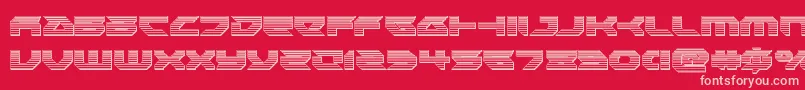 Royalsamuraichrome Font – Pink Fonts on Red Background