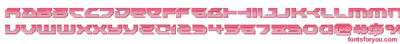 Royalsamuraichrome-Schriftart – Rote Schriften auf weißem Hintergrund