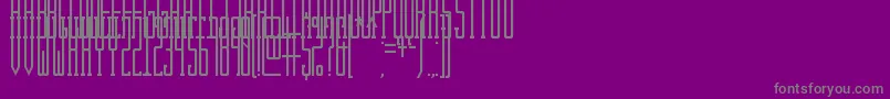 Police KibbySlab – polices grises sur fond violet
