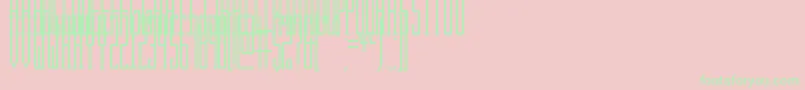 KibbySlab Font – Green Fonts on Pink Background