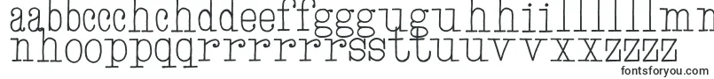 HandTypewriter-Schriftart – galizische Schriften