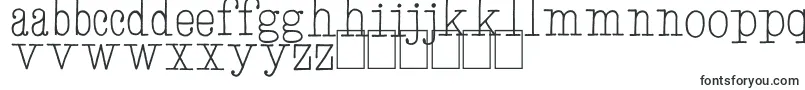 HandTypewriter-Schriftart – schwedische Schriften