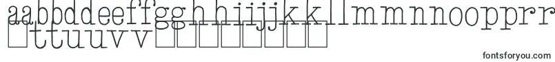 HandTypewriter-Schriftart – estnische Schriften
