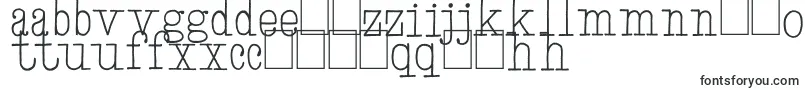 HandTypewriter-Schriftart – usbekische Schriften