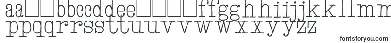 HandTypewriter-Schriftart – mazedonische Schriften