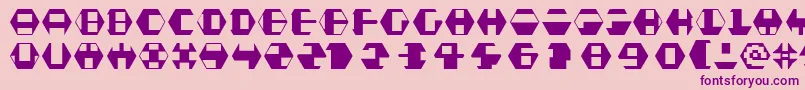 PrimevRegular Font – Purple Fonts on Pink Background