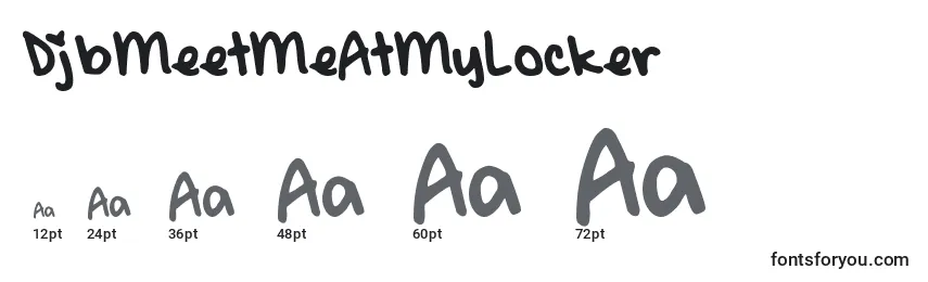 DjbMeetMeAtMyLocker Font Sizes