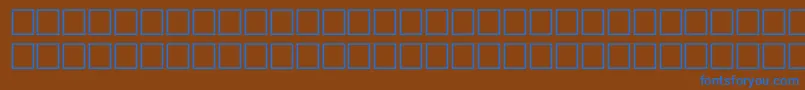 FoxRegular Font – Blue Fonts on Brown Background