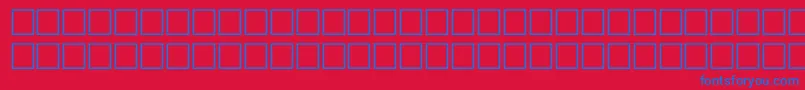 FoxRegular Font – Blue Fonts on Red Background