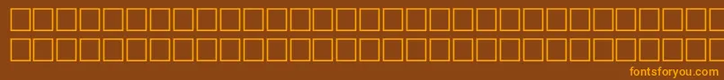 FoxRegular Font – Orange Fonts on Brown Background