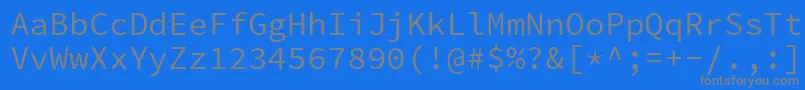 Saiba mais sobre a fonte SourcecodeproRegular Fonte SourcecodeproRegular – fontes cinzas em um fundo azul