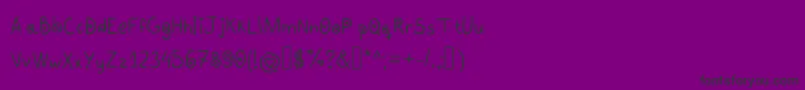 フォントLobe – 紫の背景に黒い文字