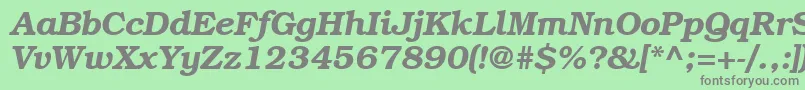 More about BookwomanDemiitalicsh Font BookwomanDemiitalicsh Font – Gray Fonts on Green Background