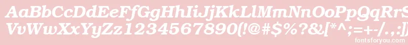 BookwomanDemiitalicsh Font – White Fonts on Pink Background