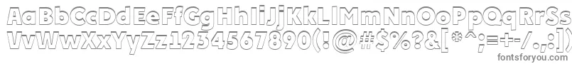 PlakatcmplshExtrabold Font – Gray Fonts on White Background