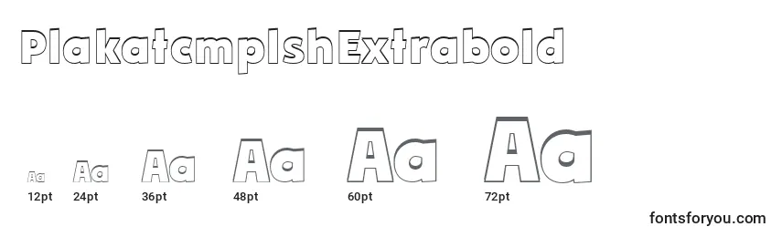 PlakatcmplshExtrabold Font Sizes