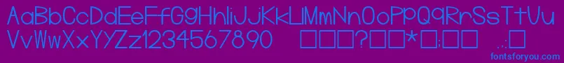 Шрифт Plg – синие шрифты на фиолетовом фоне