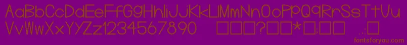 Шрифт Plg – коричневые шрифты на фиолетовом фоне