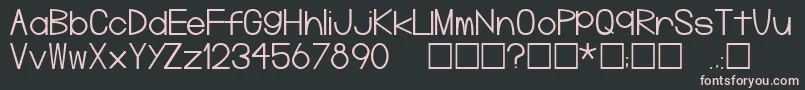 Plg Font – Pink Fonts on Black Background