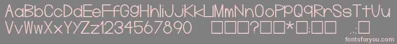 Шрифт Plg – розовые шрифты на сером фоне