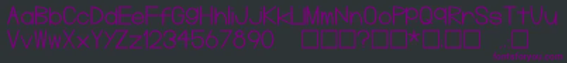 Шрифт Plg – фиолетовые шрифты на чёрном фоне