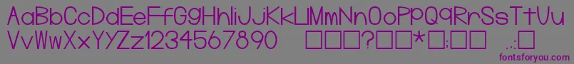 Plg-Schriftart – Violette Schriften auf grauem Hintergrund